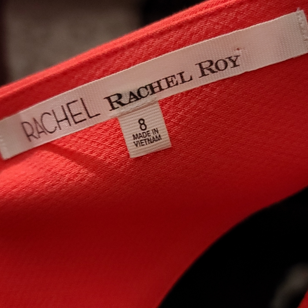 Rachel Roy Halter Dress Coral Size 8 - Picture 4 of 8